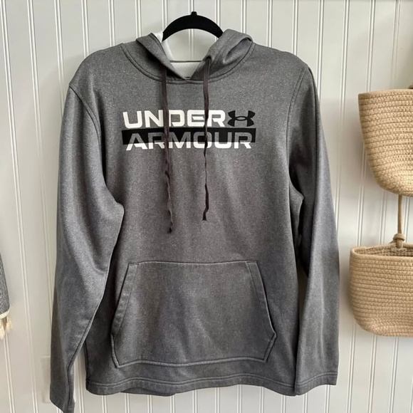 Mens Grey Under Armour Hoodie - Picture 2 of 3